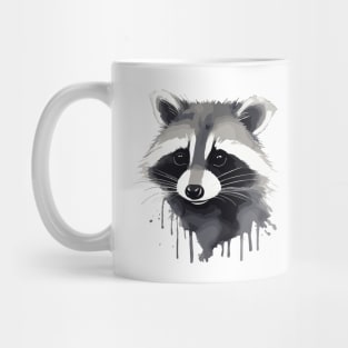 Raccoon watercolor Mug